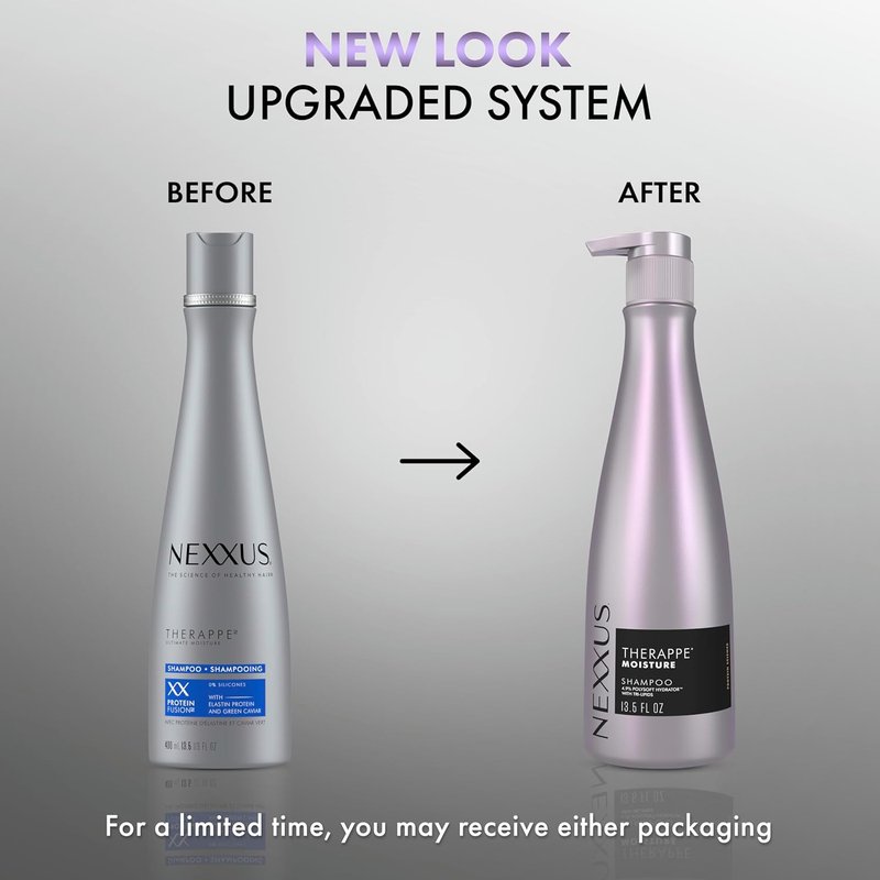 Nexxus Therappe Shampoo - Ultimate Moisture for Dry Hair | 13.5 oz with POLYSOFT HYDRATOR Technology