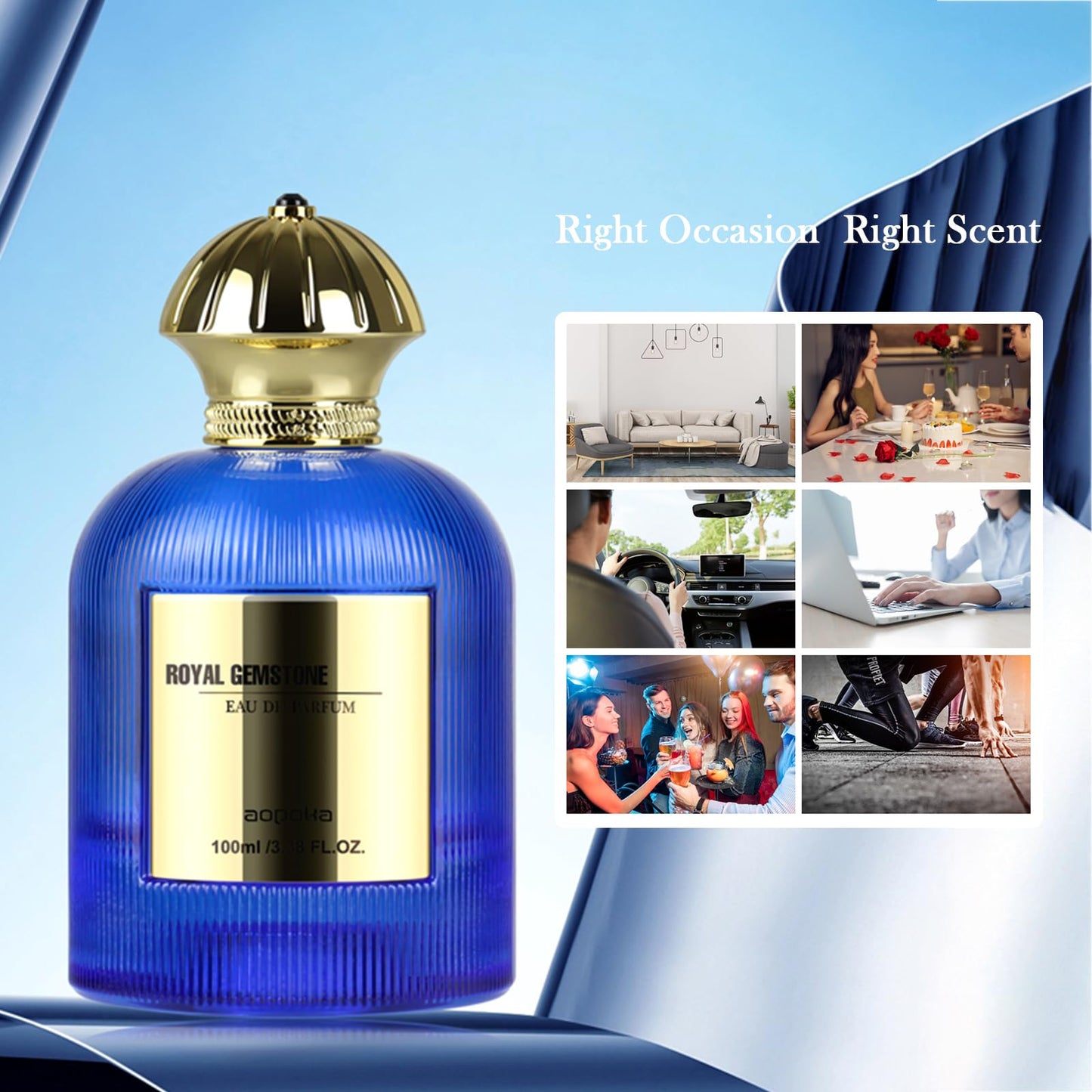 aopoka Kiwi Bloom – Luxury Aquatic Floral Eau de Parfum for Women, Long-Lasting Perfume 3.3 Fl Oz | Kiwi & Watermelon with Jasmine, Lemon Tree & Sandalwood, Your Gift for Christmas Fragrance