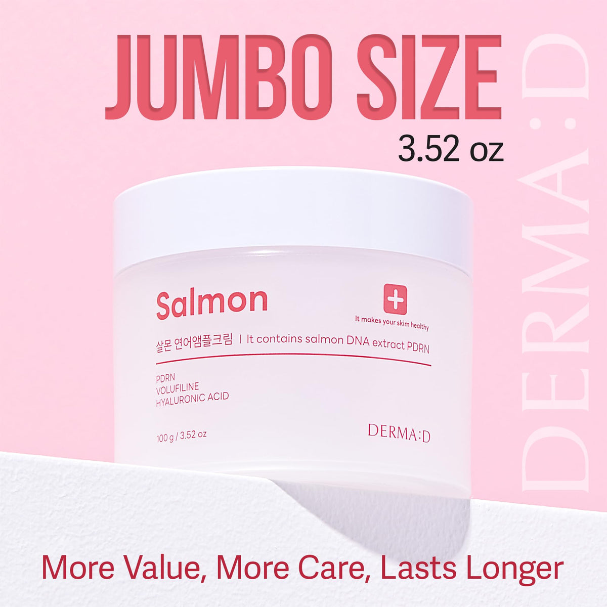 DERMA:D PDRN Gel Moisturizer for Oily Skin, Lightweight Korean Face Cream