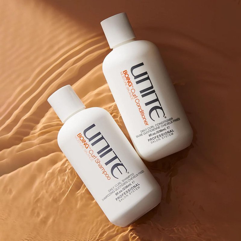 UNITE Hair Boing Curl Shampoo & Conditioner - Hydrating Formula for Wavy & Curly Hair | 8 Fl Oz Each