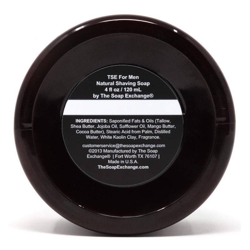 TSE for Men Lavender Sage Shaving Soap with Tallow and Shea Butter. Natural Ingredients for Rich Lather and a Smooth Comfortable Shave. Artisan 4.5 oz Semi-Soft Italian Style. Made in the USA.
