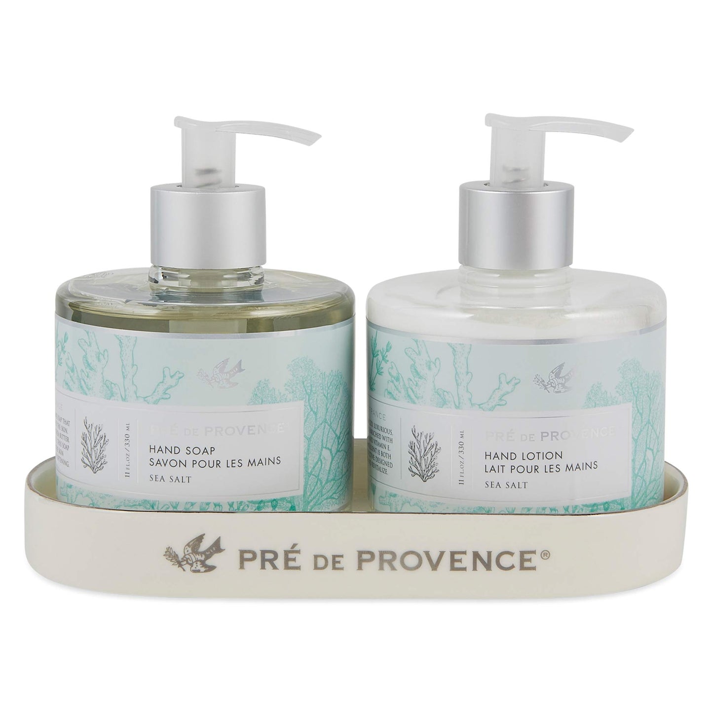 Pre de Provence Collection Liquid Hand Soap, Sooths & Softens while Cleansing, Enriched with Shea Butter, Vitamin E & Glycerin, Soft & Soothing, 11 fl oz, Sea Salt