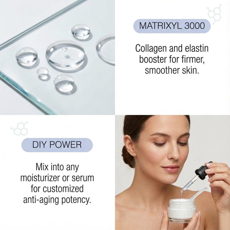 Skin Perfection Matrixyl 3000 Serum for Face Anti Aging - Face Serum for Women Anti Aging with Palmitoyl Tripeptide-1 Tetrapeptide 7 for Wrinkles & Fine Lines - Mix with Any Skincare Product - 0.5oz