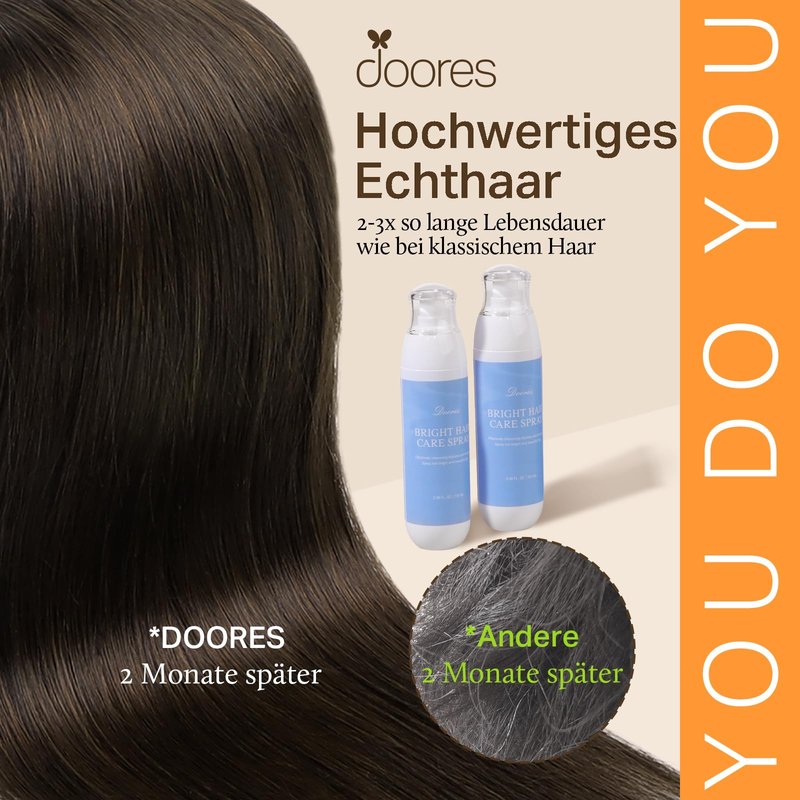 DOORES Clip in Hair Extensions Real Human Hair, Dark Brown 12 Inch 7pcs 80g, Remy Hair Extensions Clip in Human For Women Natural Silky Straight