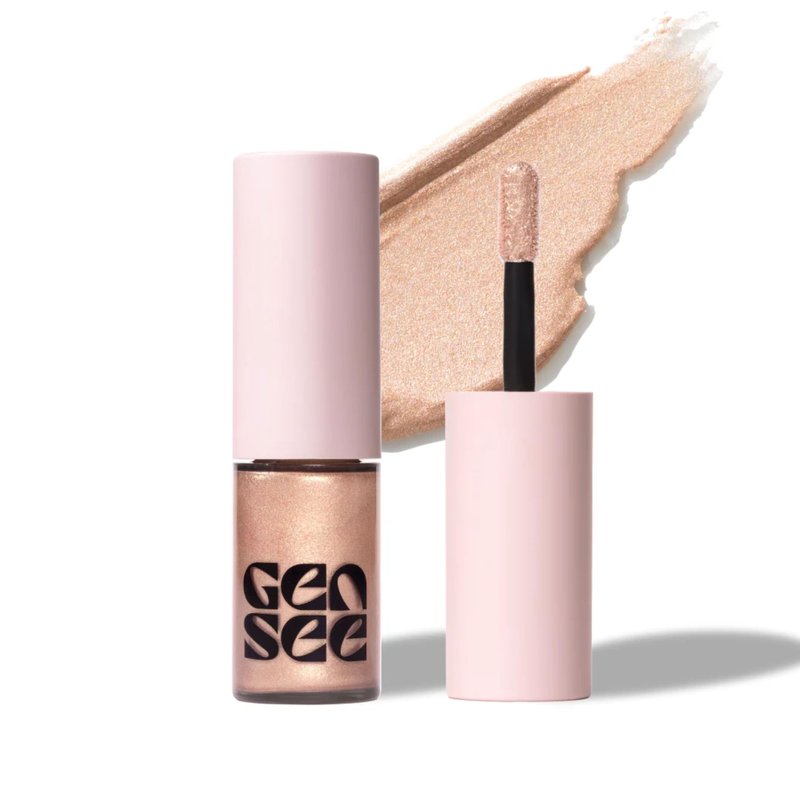 GEN SEE Mixed Media Metallic Liquid Eyeshadow, Moonlight – High Shine Molten Metal Eye Color, Featherlight Full Coverage Shimmer, Multi-Use Highlight Makeup, Vegan Cruelty-Free, Made in Italy
