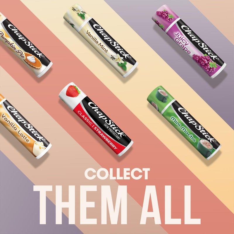 Classic Strawberry Lip Balm - 24-Count Tinted Moisturizer | Juicy & Sweet, 0.15 Oz Each