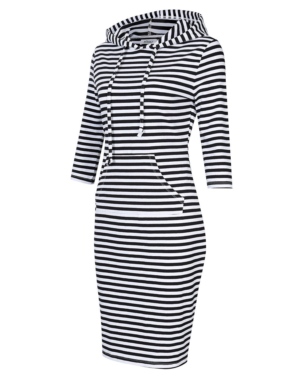 MISSKY Women's Casual, Black&White