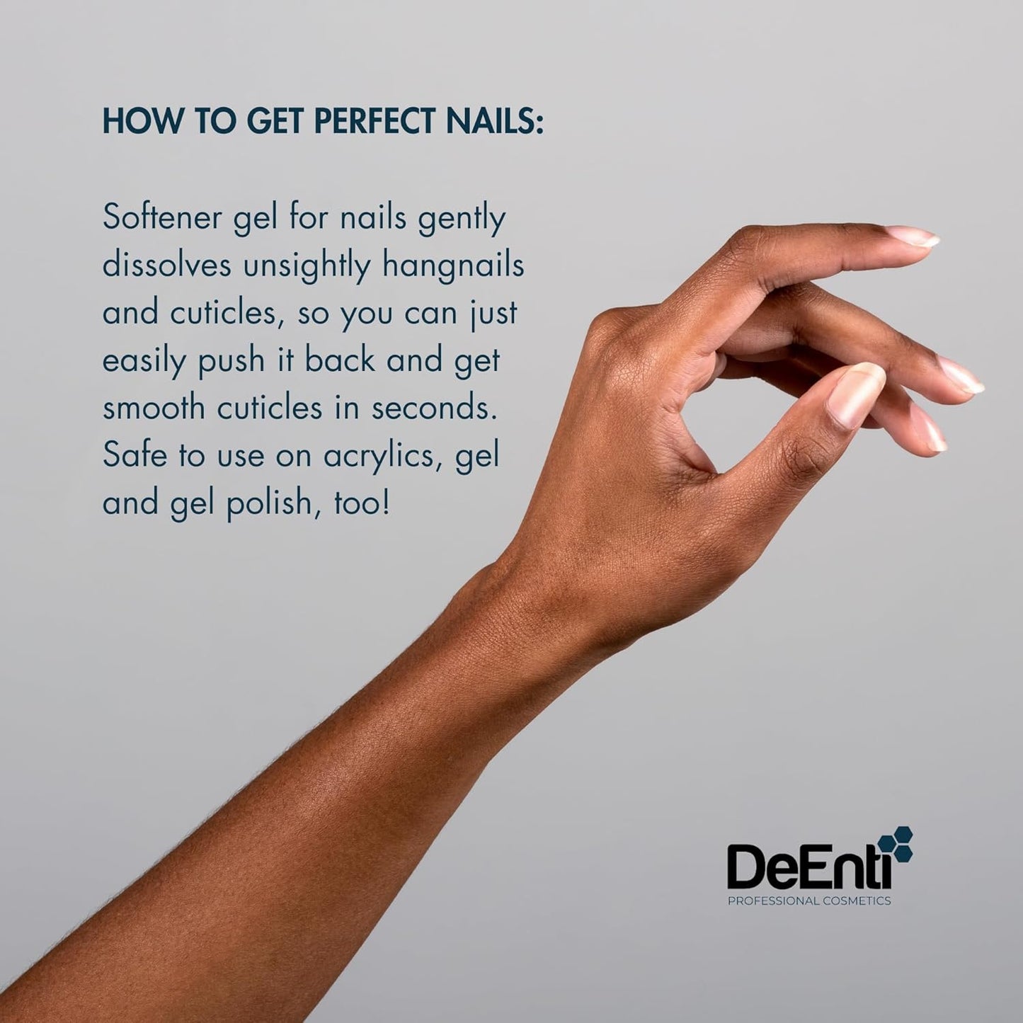 Instant Cuticle Remover Gel - Professional 15-Second Softener for Hand, Foot & Nail Care | 8oz Bottle