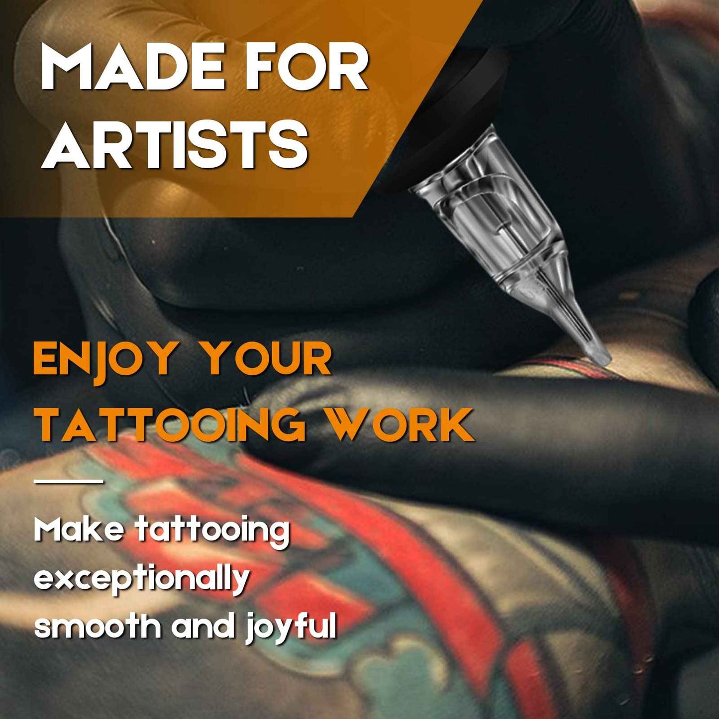 Tattoo Cartridge Needles - 40Pcs Mixed Sizes Tattoo Needles Cartridge Round Shader 3RS 5RS 7RS 9RS for Tattoo Kit and Tattoo Artists