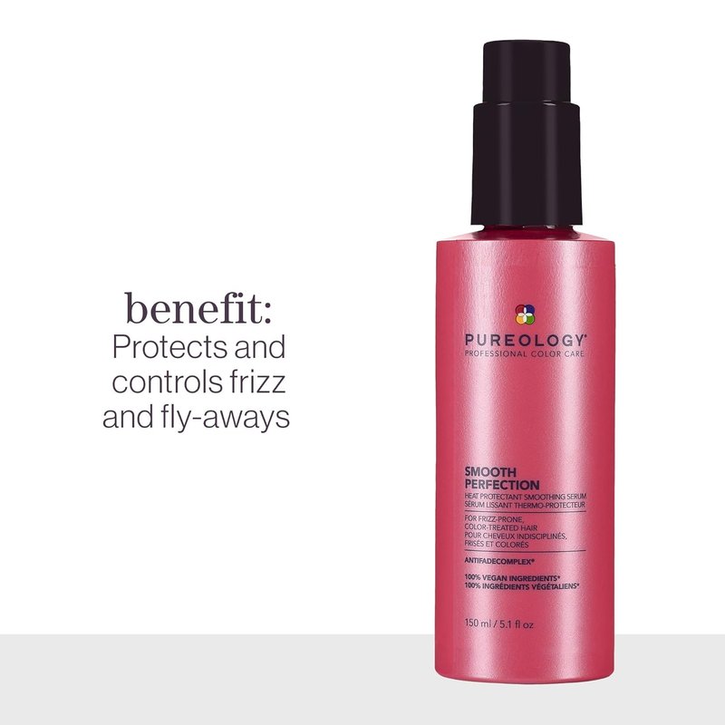 Pureology Smooth Perfection Smoothing Serum | Frizz Control for Normal to Thick Hair, Vegan & Sulfate-Free