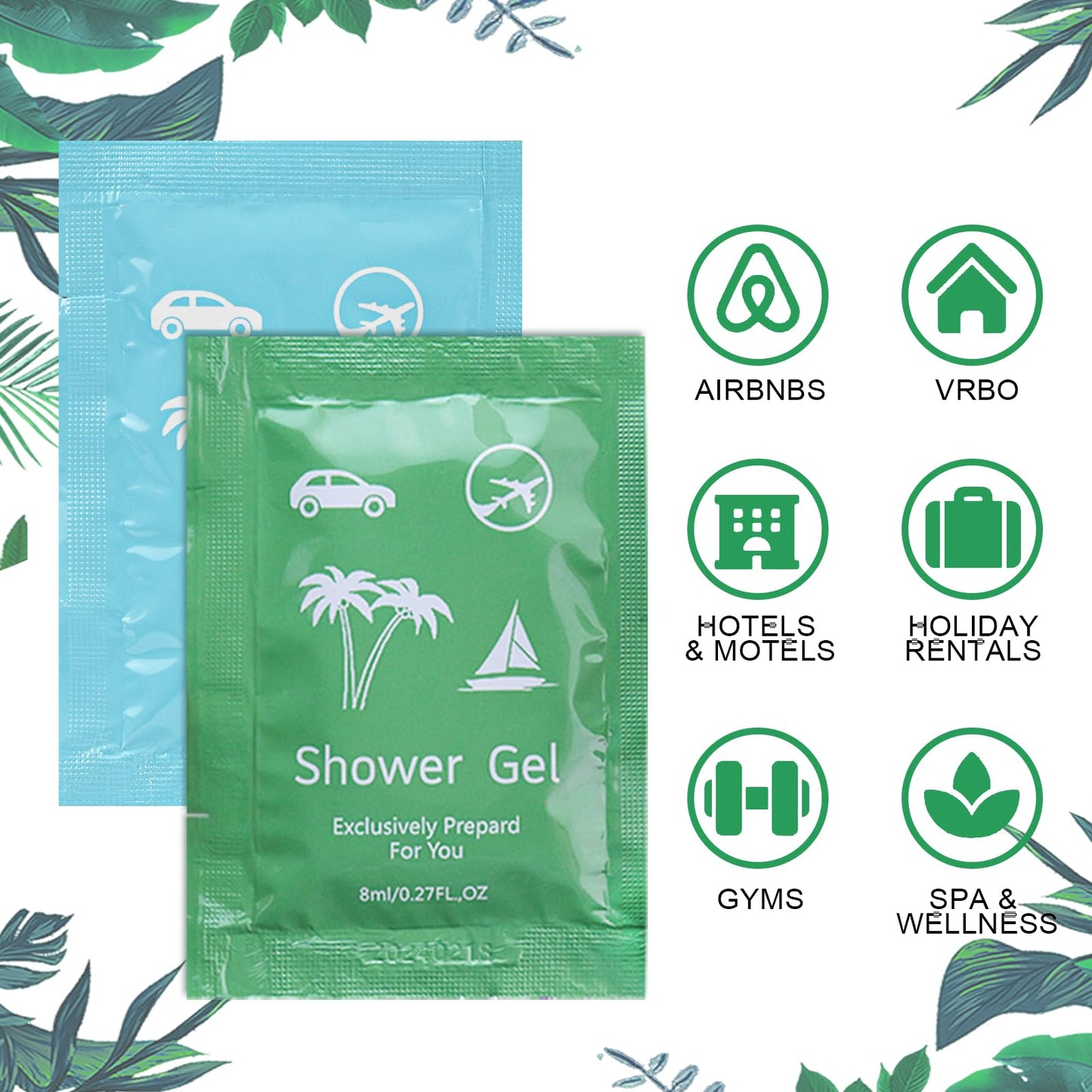 Bulk Hygiene Kits for Homeless ,Travel Size Body Wash and Shampoo Bulk 0.28fl Oz,Travel Size Shower Gel Set，Shampoo Bulk Travel Size ,Hotel Supplies for Guests (0.28fl Oz(Pack of 100), 100, Count)