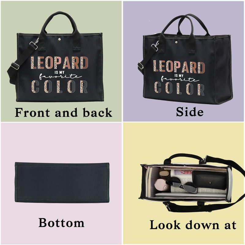 BWWKTOP Leopard Lovers Cosmetic Makeup Bag Leopard Fans Gifts Is My Favorite Color Zipper Pouch Bag For Women Girls (LEOPARD BG)