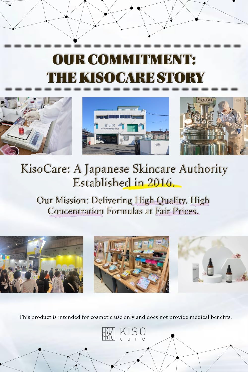 KisoCare Volufiline Serum – 100% Pure Sederma Volufiline for Under Eye & Face Plumping | Mix with Moisturizer | Made in Japan | 0.5 fl oz
