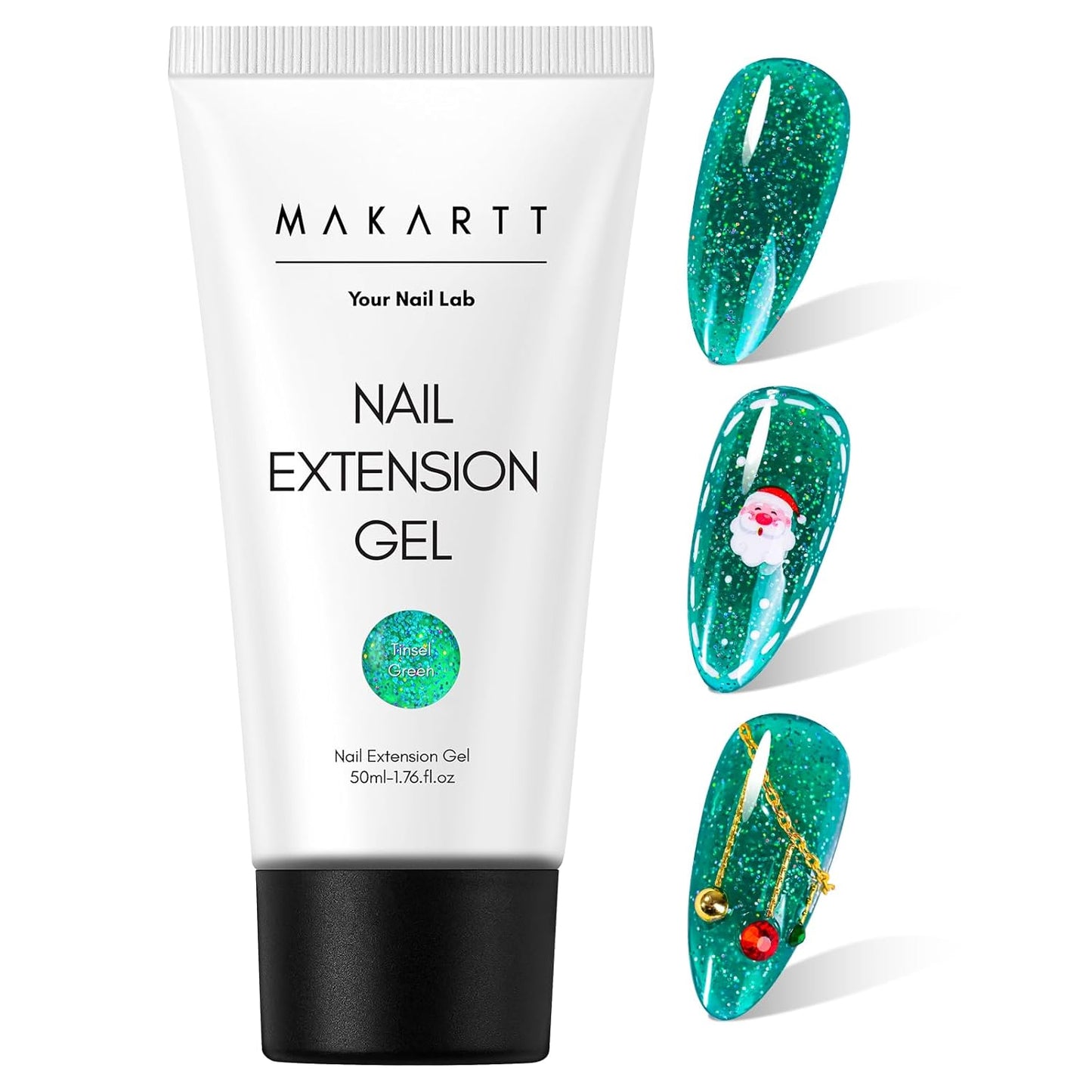 Makartt Poly Nail Gel: Clear 50ML Gel Builder for Natural-Looking Strengthener 3D Molding Gel for Trendy Nail Art-Long-Lasting and Easy to Use Supplies