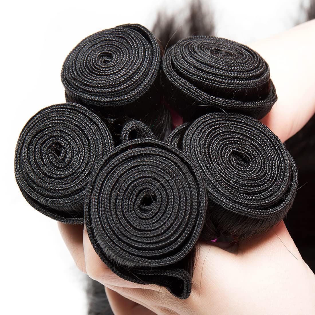 Chikamlty 12A Brazilian Human Hair Bundles Body Wave 20 inch Single Bundle Virgin Hair Bundle Body Wave Bundles Human Hair 100G Natural Black Hair Extensions