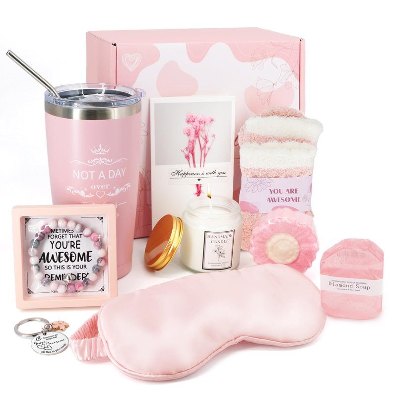 Pink Birthday Gifts for Teen Girls Women, Mother's Valentine's Day Christmas Gift Set for Mom Her Girlfriend Tween Girl Best Friend Wife Sister, Gift Ideas for Teenage Girls