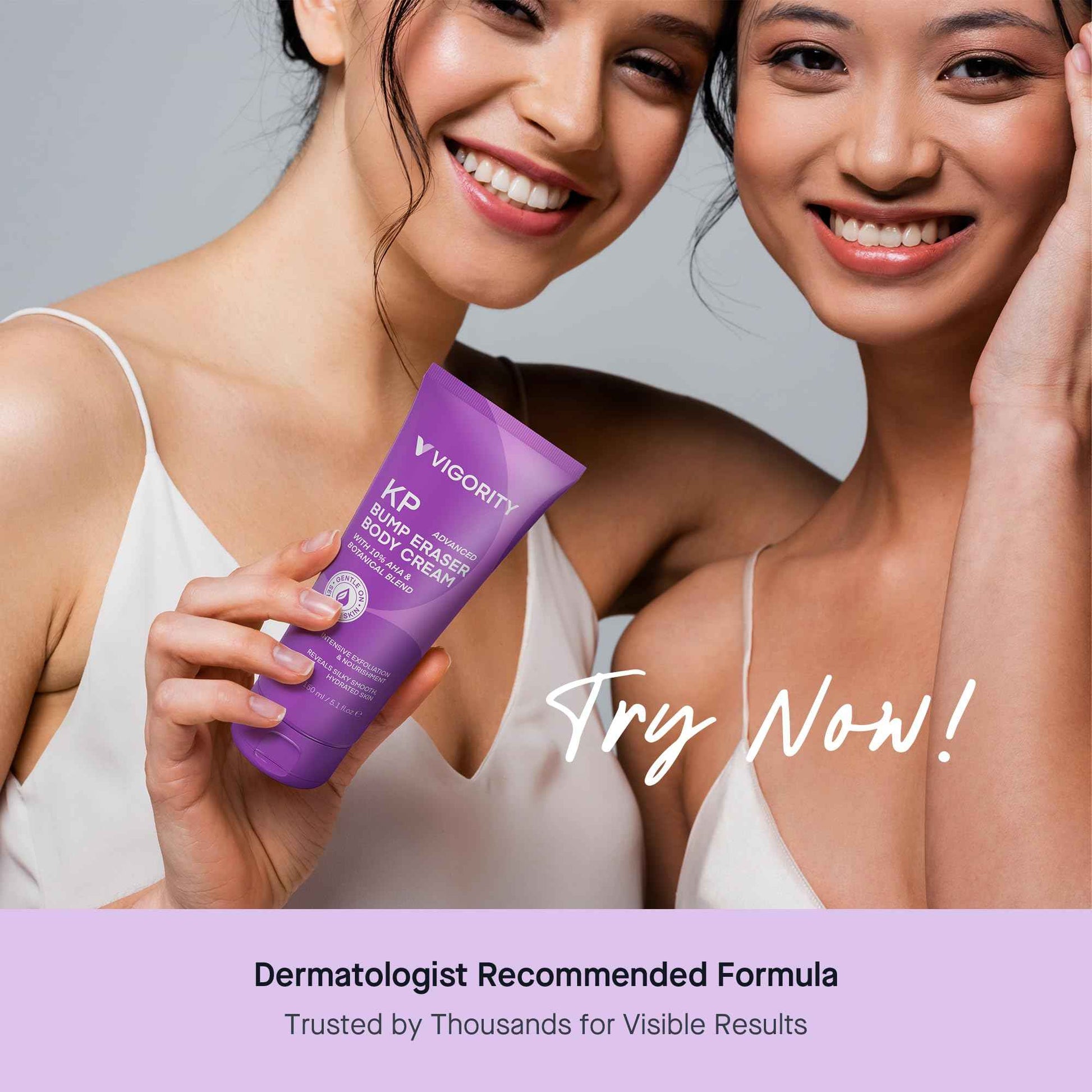 Vigority Keratosis Pilaris Treatment Cream with Lactic Acid – KP Body Bump Exfoliating Moisturizer for Rough, Bumpy, Dry & Flakey Skin, Strawberry Legs – 5.1 Oz