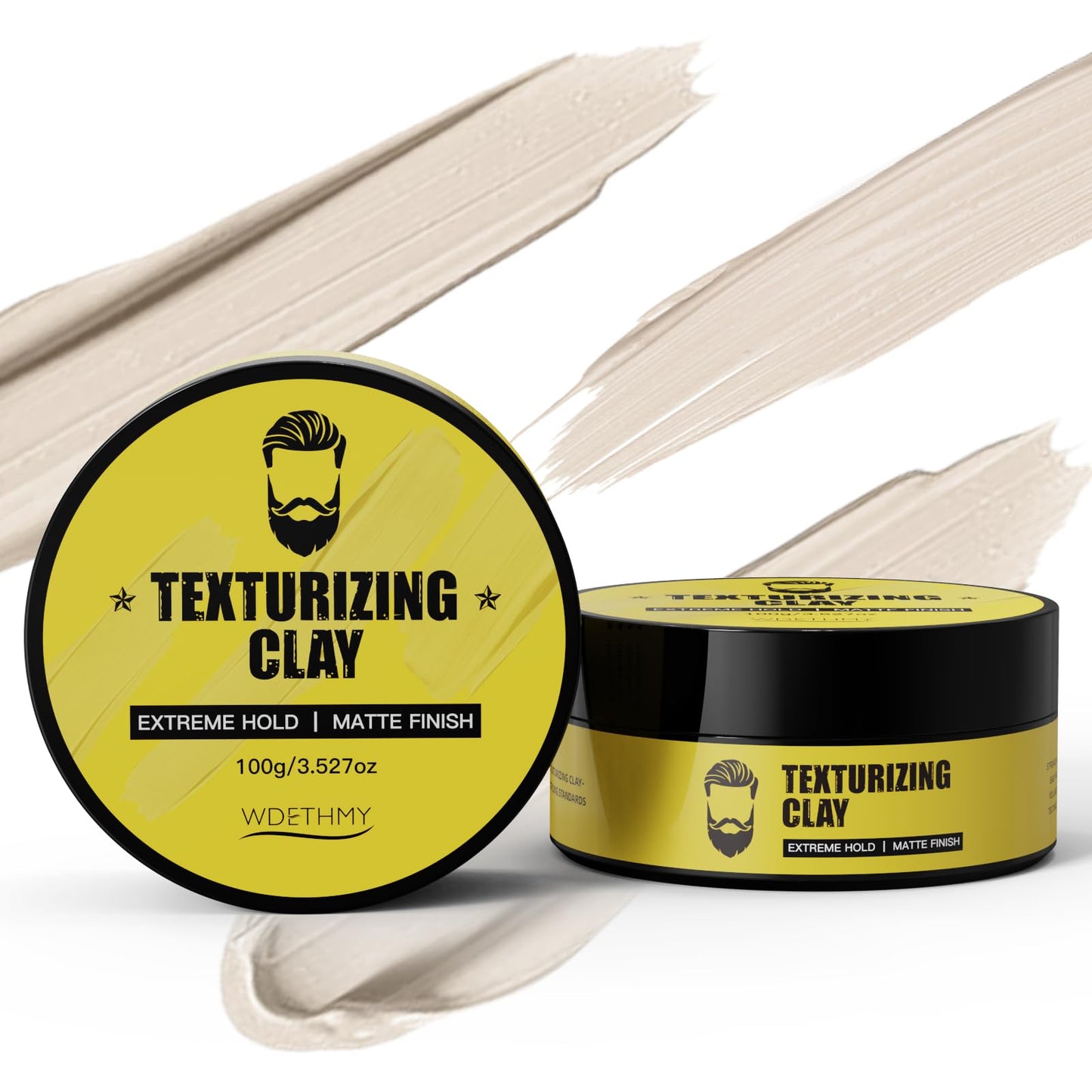WDETHMY Hair Clay For Men, High Hold & Low Shine Men's Matte Clay, Long-lasting Hold and Easy Wash Hair Styling Cream, No-greasy Formula, Add Volume & Texture Hair Styling Products