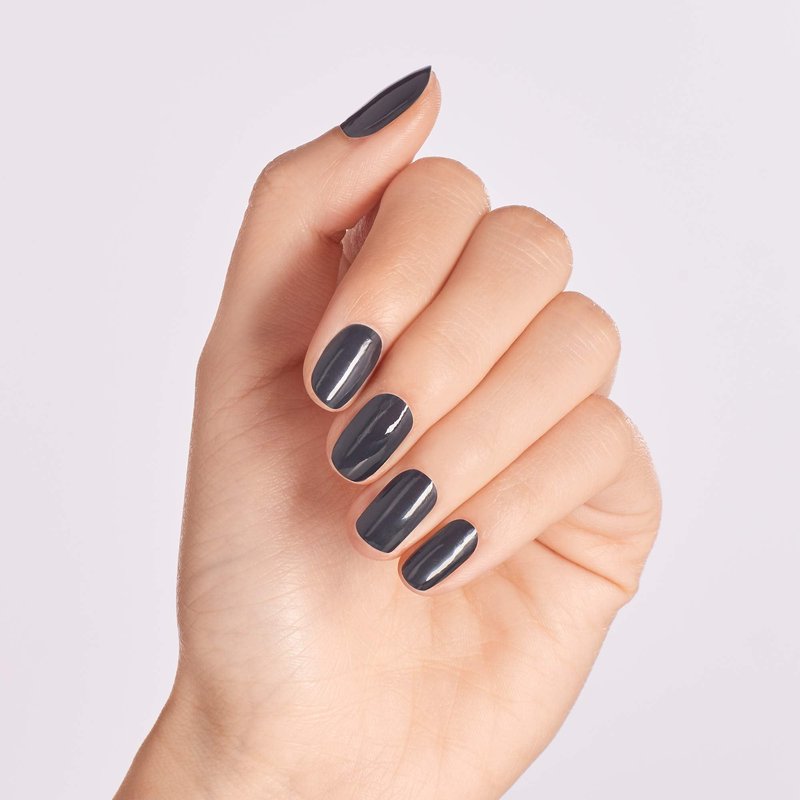 OPI GelColor Rub-a-Pub-Pub | Opaque Dark Gray Crème LED Cure Gel Nail Polish | Salon-Quality Shine, Long-Lasting Wear | Scotland Collection | 0.5 Fl Oz