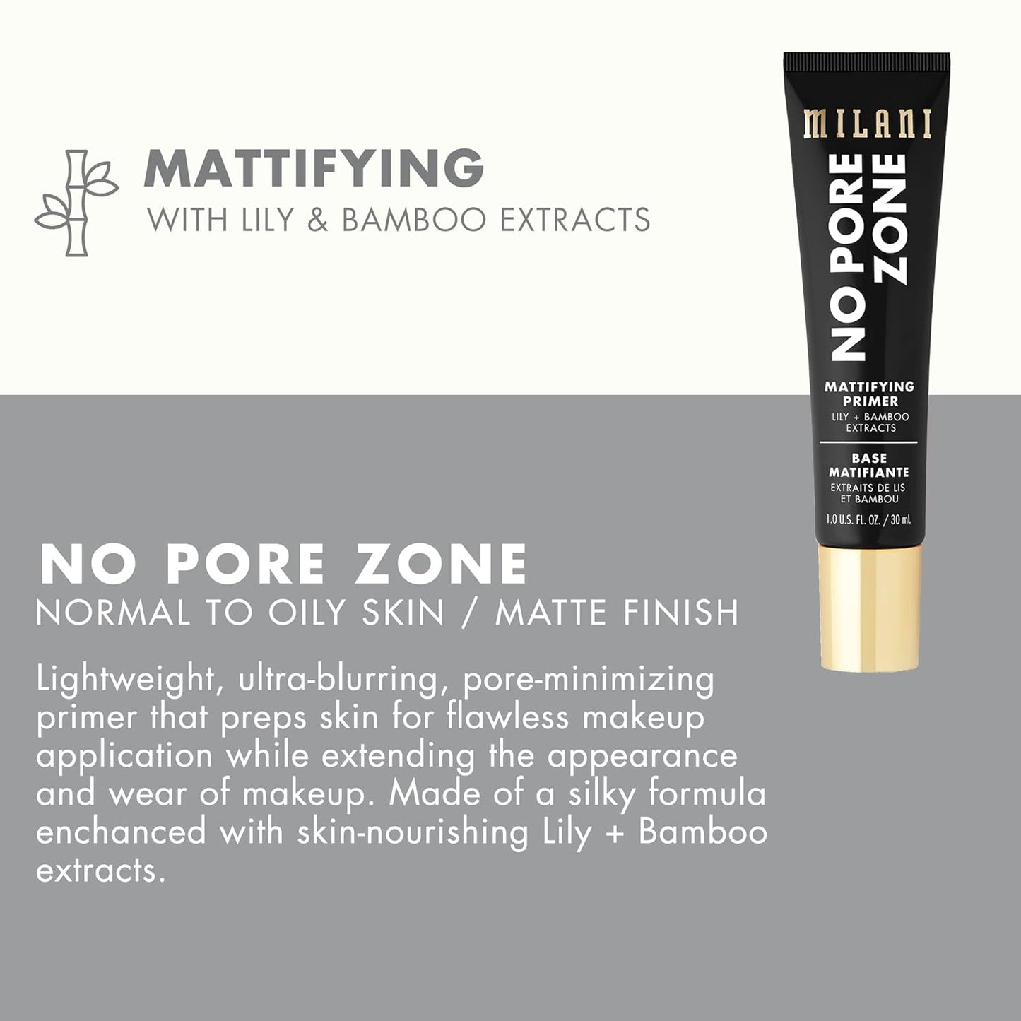 Milani Conceal + Perfect Blur Out Powder | Matte Setting Spray & No Pore Zone Primer Set