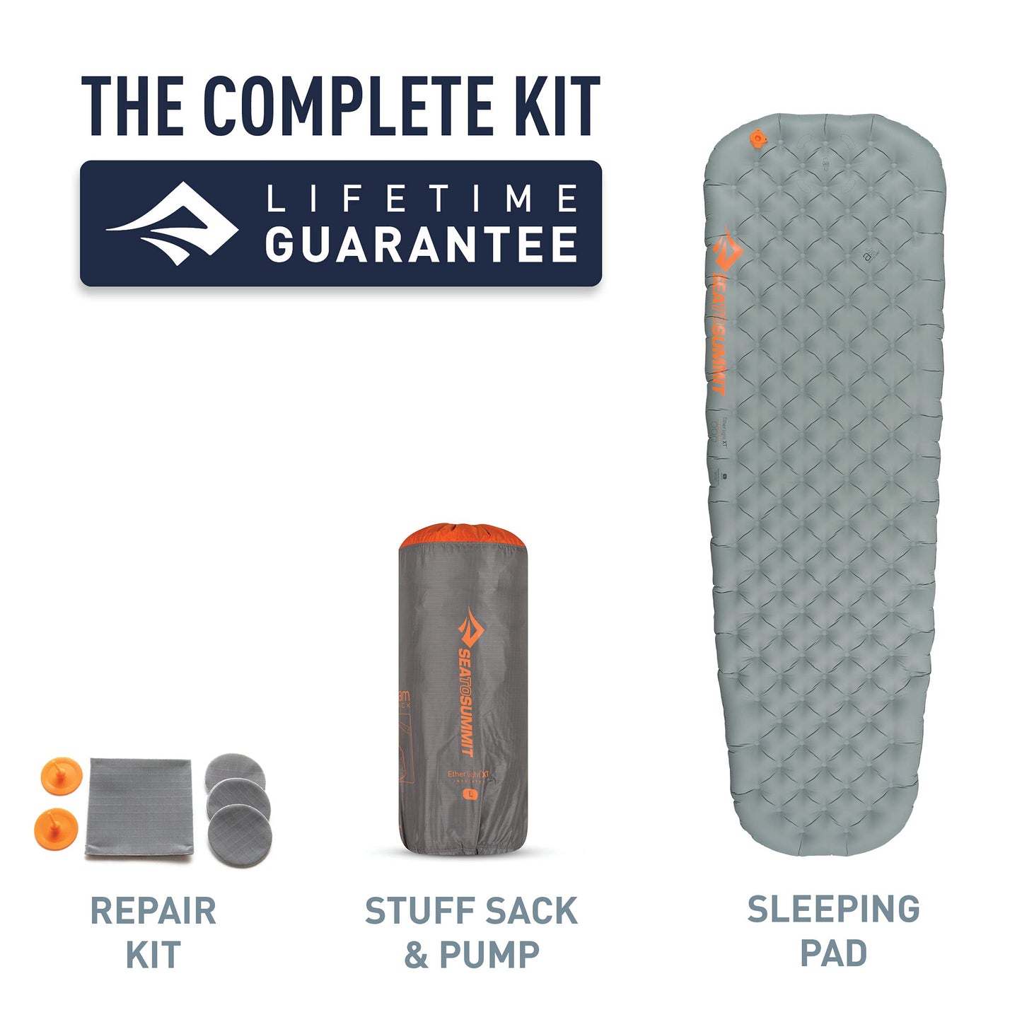 Sea to Summit Ether Light XT Extra-Thick Insulated Sleeping Pad, Tapered - Regular (72 x 21.5 x 4 inches)