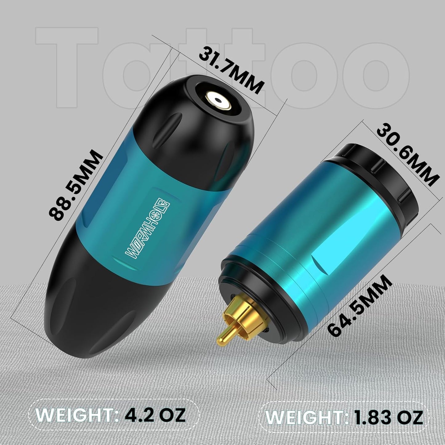 Wireless Tattoo Gun Practice Kit - Rotary Machine with 1,500 mAh Power Supply, 10 Inks & 20 Cartridges