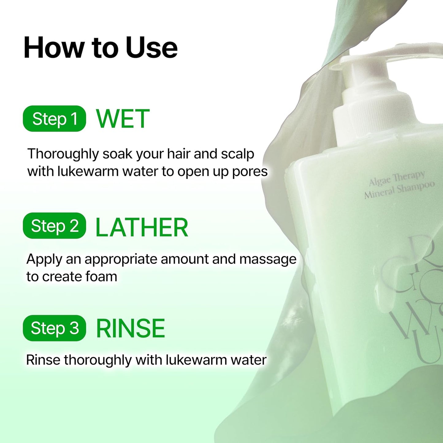 Algae Therapy Seaweed Shampoo for Thinning Hair - Marine PDRN & Biotin | Hair Thickening & Scalp Strengthening | 16.9 Fl Oz