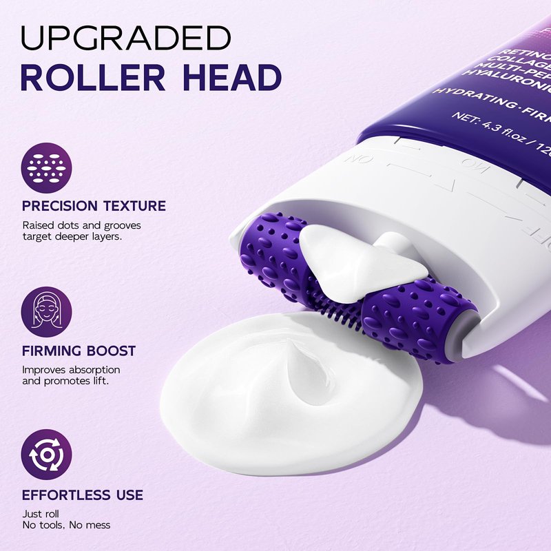 Neck Firming Cream New Formula, Tightening & Lifting Moisturizing Cream for Neck and Chest, Smooths Wrinkles & Crepey Skin, Visibly Firming, Multi-Peptide, Retinol, Collagen, Hyaluronic Acid 4.3 fl oz