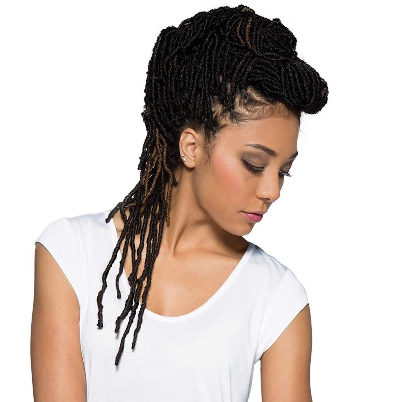 Bobbi Boss Synthetic Hair Crochet Braids African Roots Braid Collection Nu Locs 18" (4-PACK, 1)