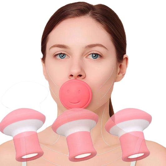 Jaw Exerciser,Double Chin Reducer,Facial Yoga for Skin Tighten Firm,Face Exerciser& Jawline Shaper, Jaw Trainer,Facial and Neck Exercise for Women and Men,Double Chin Breathing Exercise Device (Three)