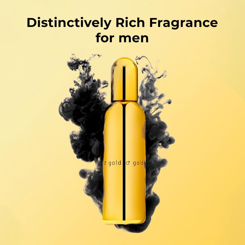 COLOUR ME Milton-Lloyd Gold Homme - Cologne for Men - Oriental Parfume for Men - Spicy, Amber Parfume - Mens Cologne - Long Lasting Parfume - 3 oz.