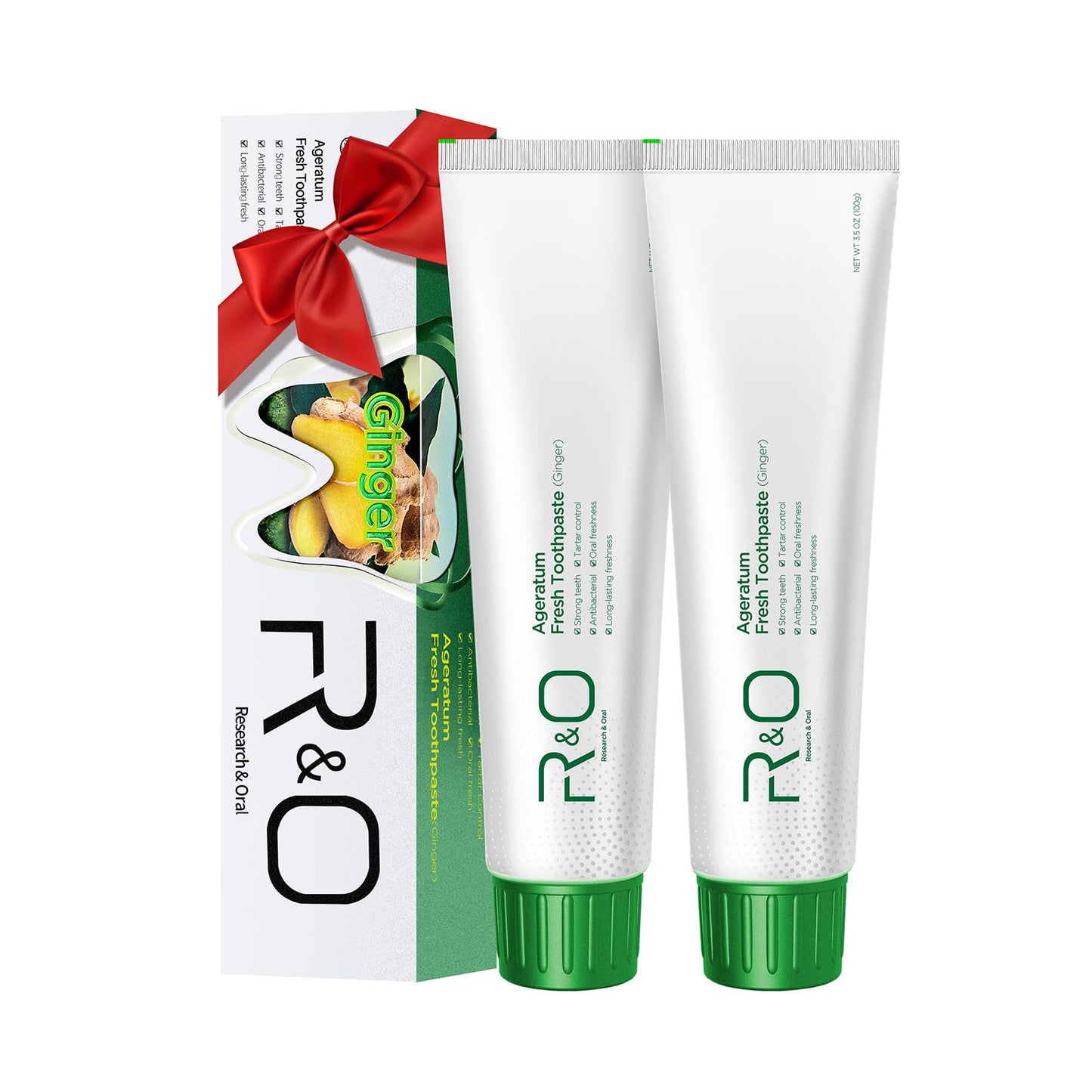 R&O Ginger Mint Fresh Toothpaste, 3.53 oz - A Miracle for Oral Hygiene, Maintains Fresh Breath, Relieves Oral Discomfort, Removes Dental Plaqu(2)