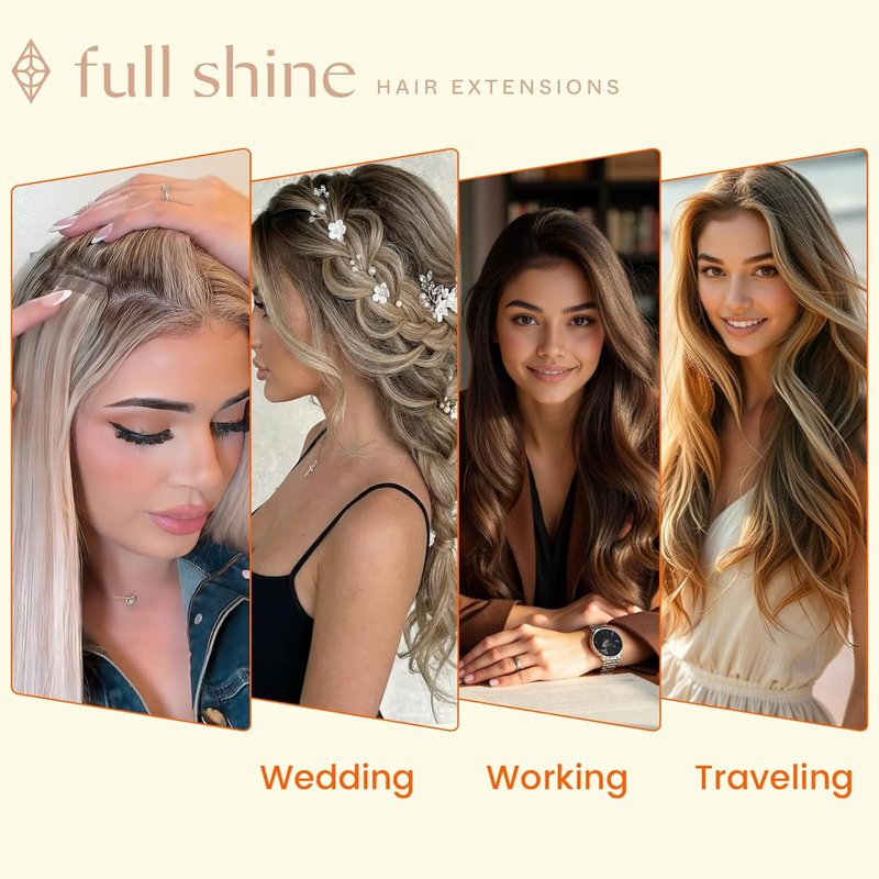 Real Human Hair Tape-In Extensions - 20 Inch Double-Sided, Dark Brown to Ash Brown | 50g Seamless Volume Boost