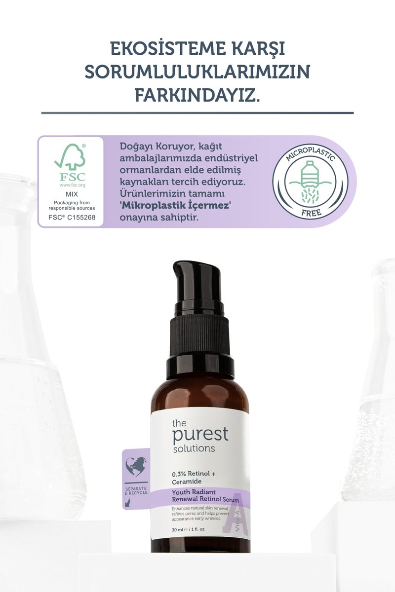 The Purest Solutions Brightening & Lightening Vitamin C Serum (10% Ascorbic Acid & 0.5% Ferulic Acid) - Revitalize & Renew Dull Skin - Anti-Aging Care & Anti-Stress Care - Vegan (1 fl. oz)