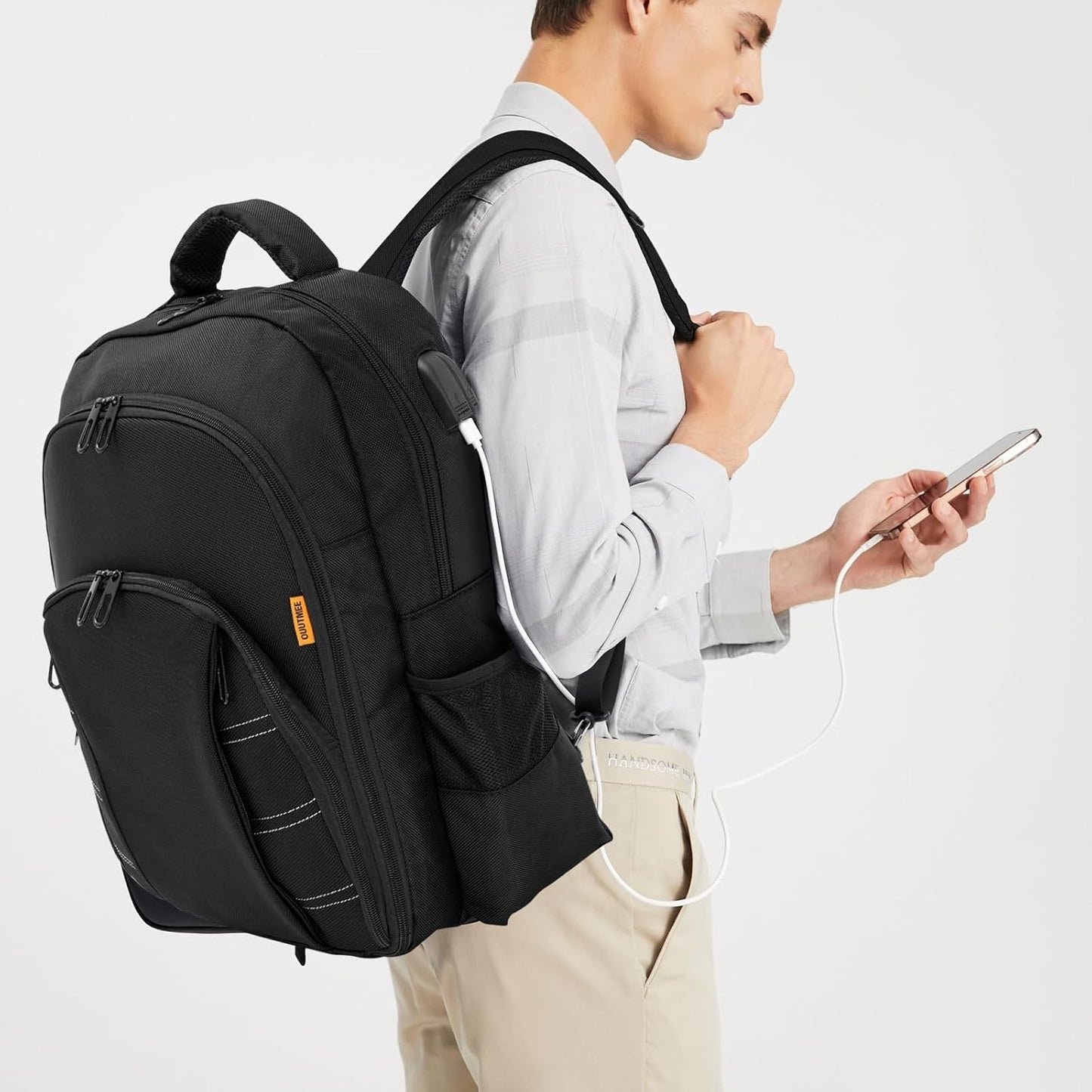 Portable Barber Supplies Backpack - Travel Clipper Organizer with USB Port | Ideal for Hairstylists