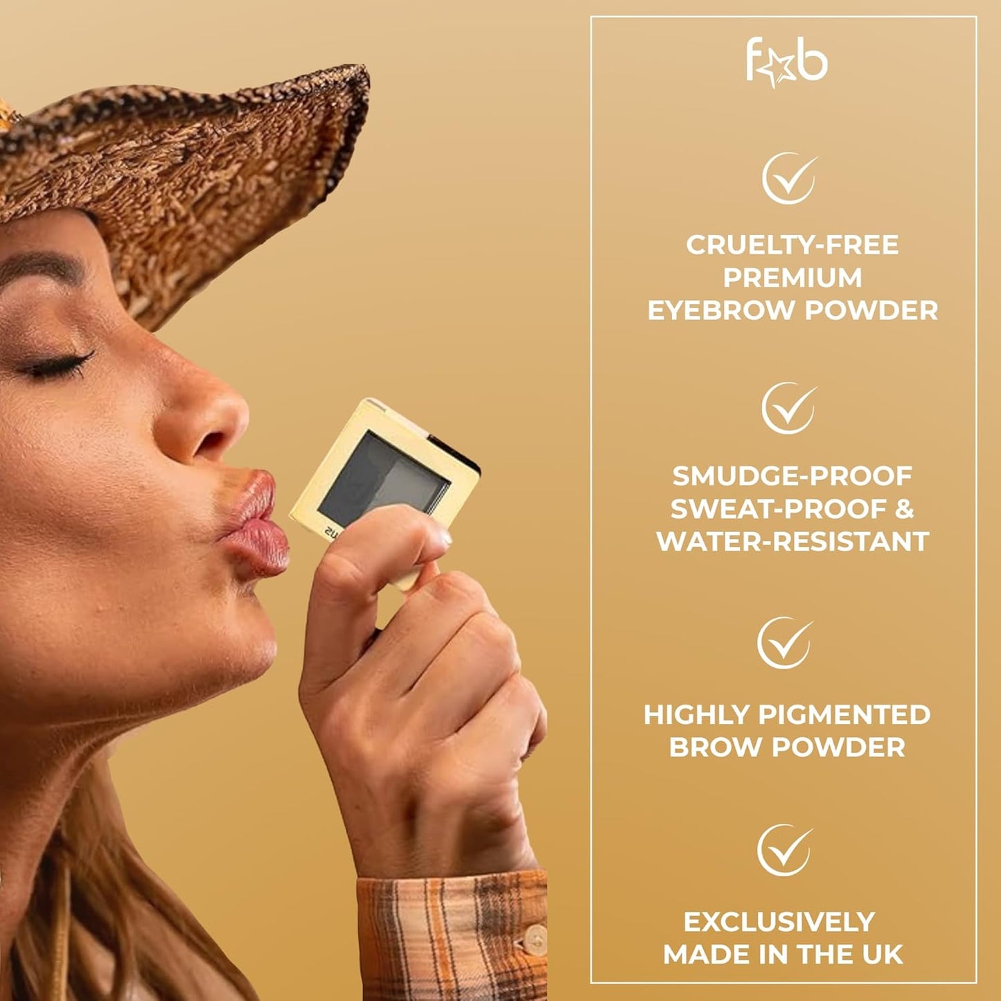 Lux Eyebrow Kit Refill Powder - Natural Definition for Light Brown & Medium Brows | On-The-Go Convenience
