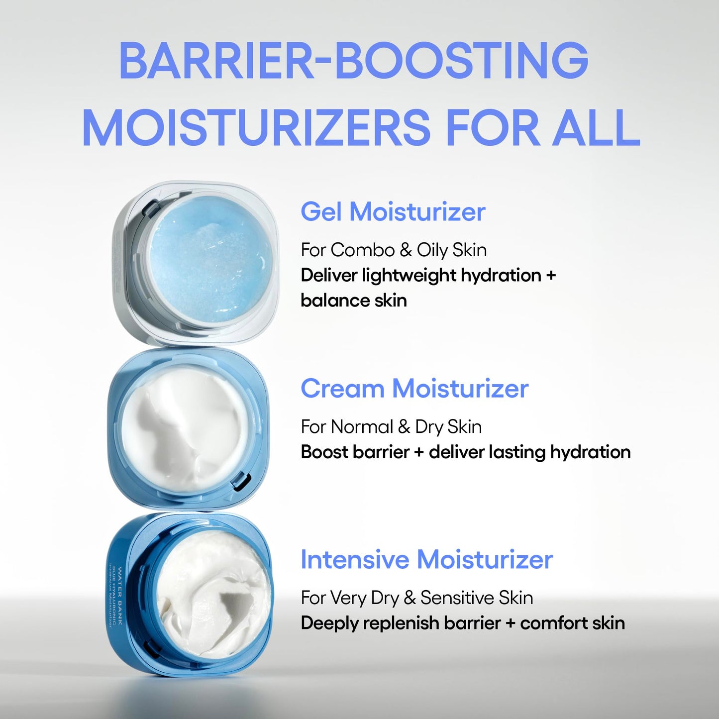 LANEIGE Water Bank Cream Moisturizer & Refill Duo Set: Hydrating Korean Face Cream with Squalane & Ceramide for Skin Barrier Support, Dermatologist-Tested