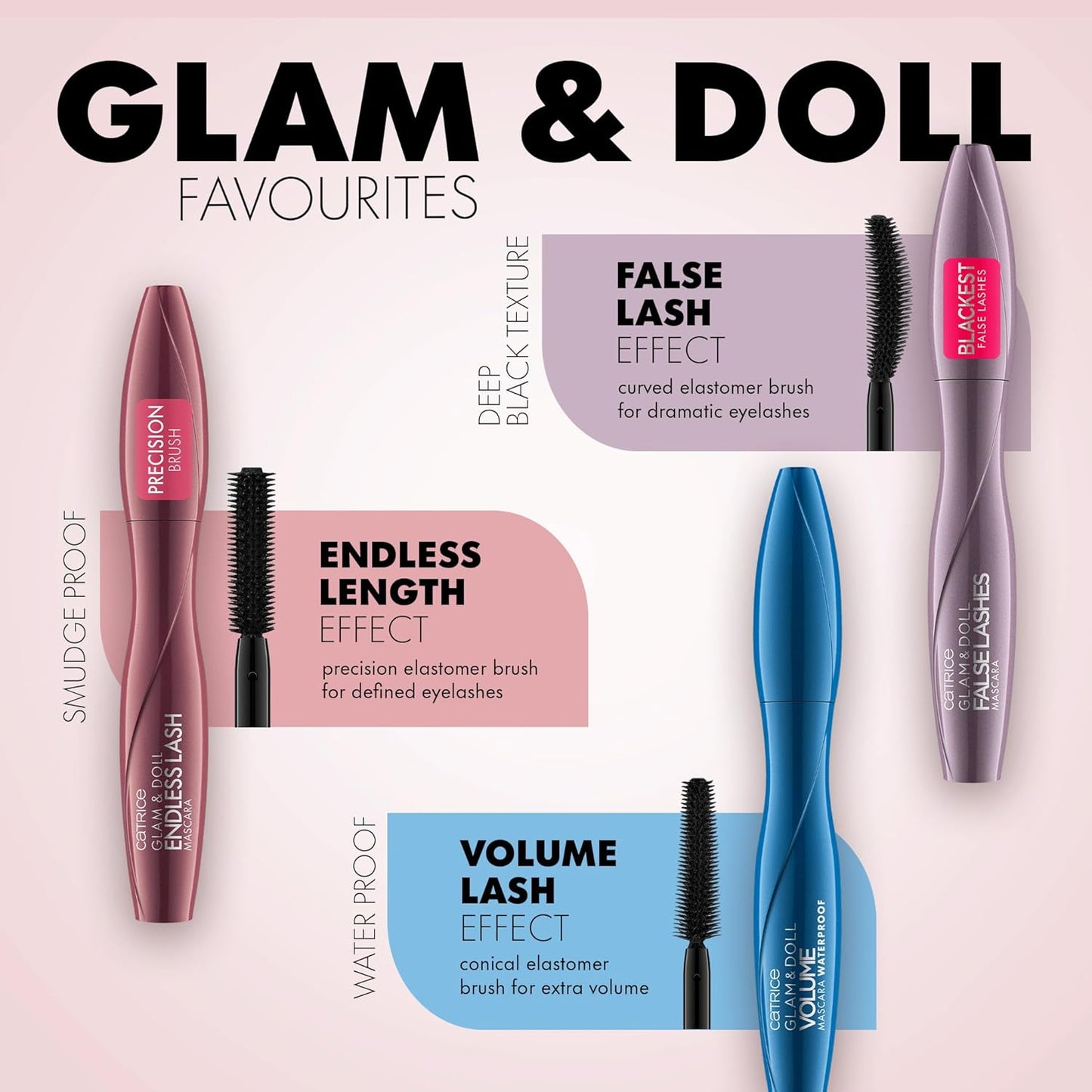Catrice Glam & Doll Waterproof Mascara - Volume Boosting Formula