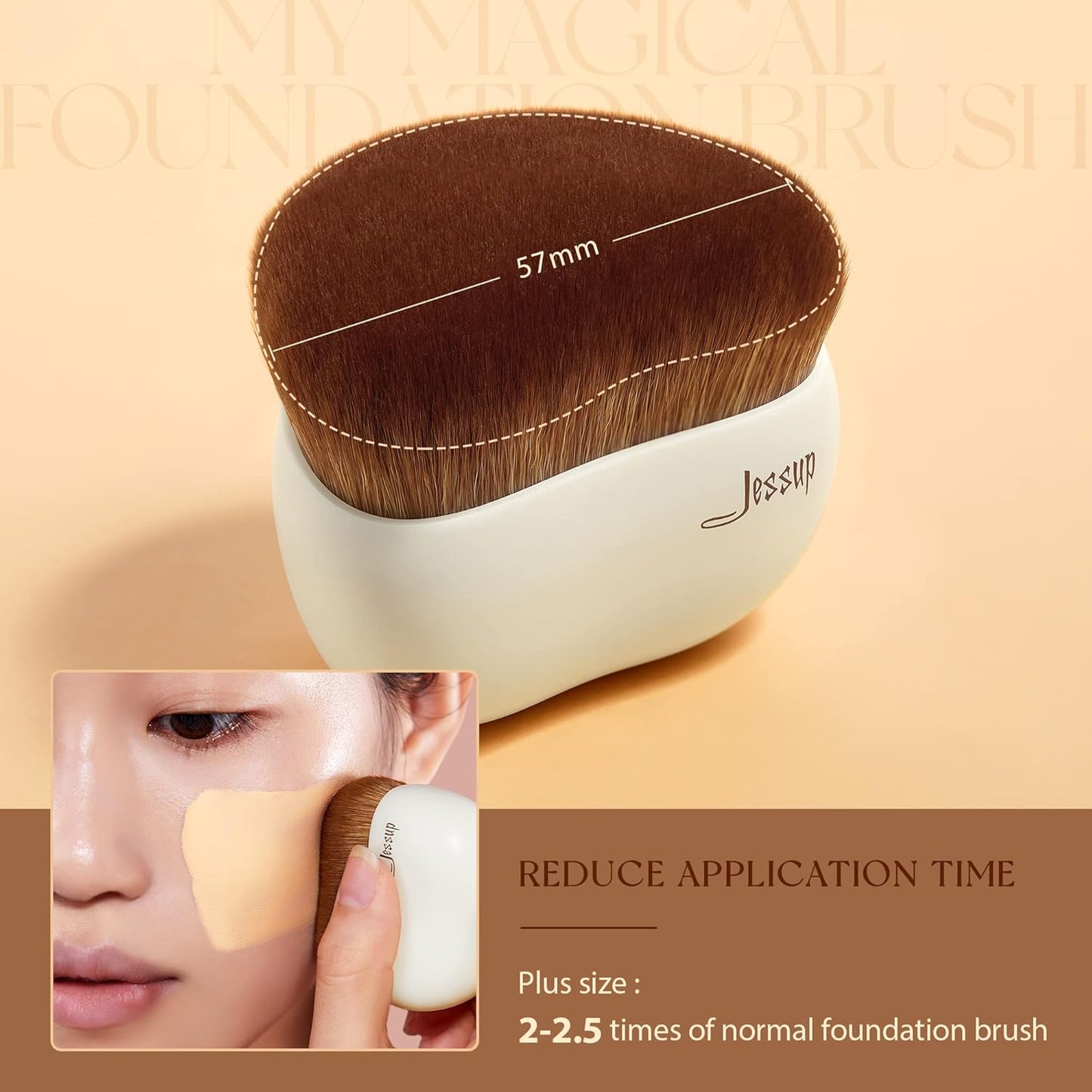 Face Makeup Brushes Set - Jessup T508 with Foundation Brush SF002 | Professional Quality