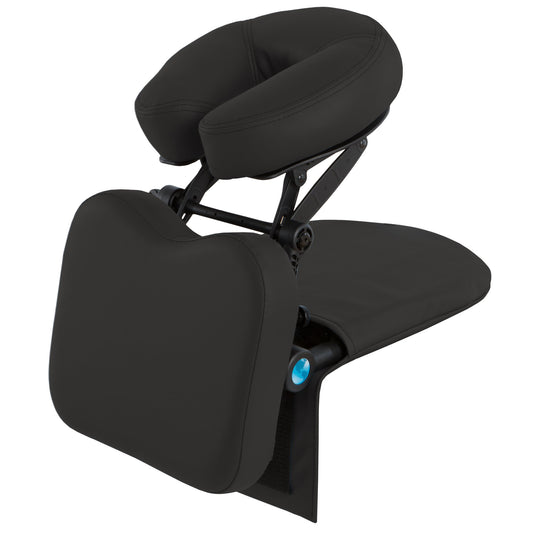 EarthLite Massage Kit Travelmate - Ultra-Portable Face Down Tabletop Massage System Perfect for Vitrectomy Recovery & On-The-Go Massage, Black