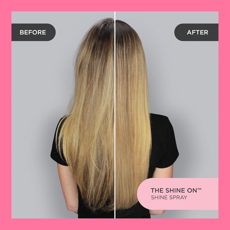 Anti Frizz Shine Spray - Blocks Humidity for Smooth, Shiny Hair - Safflower, Almond, Moringa & Argan Oil - 4.2 Oz
