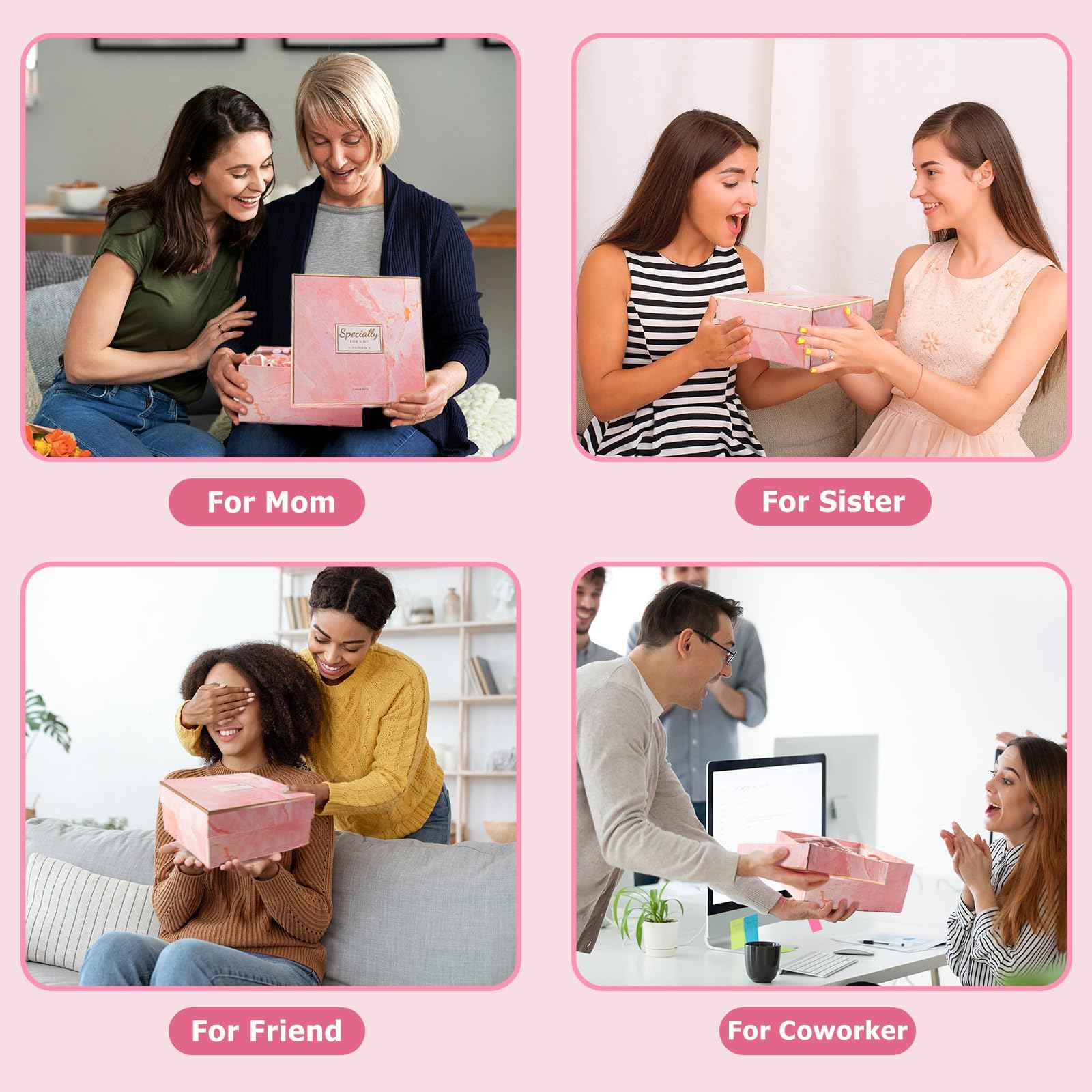 Mother's Day Gifts for Mom Sister Friend Wife, Birthday Gift for Women, Self Care Spa Gift Set for Girlfriend Women Her Employee Nurse, Teacher Appreciation Gifts with Thank You Card for Coworker