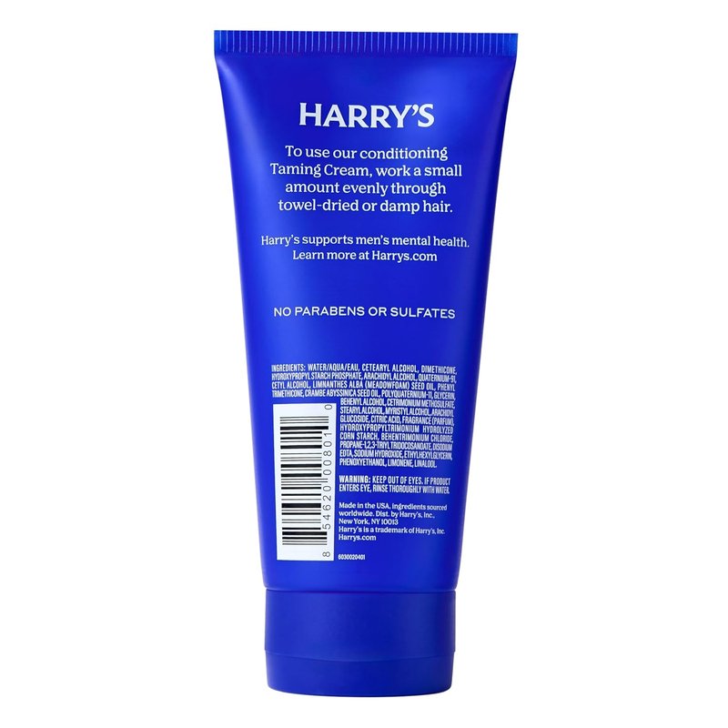 Harry's Taming Hair Cream for Men - Soft Hold & Natural Finish | 5.1 fl oz