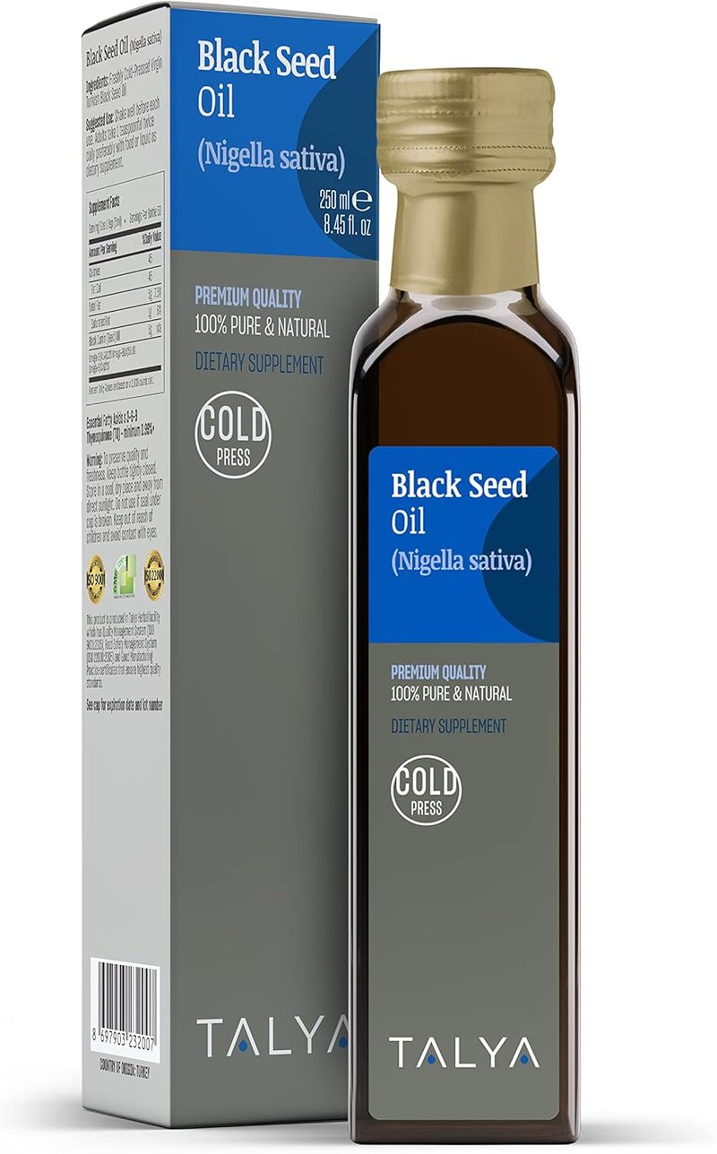Black Seed Oil - Pure Cold Pressed Turkish Oil for Immune Support | 8.45 fl. oz (250 ml) - High Thymoquinone, Non-GMO