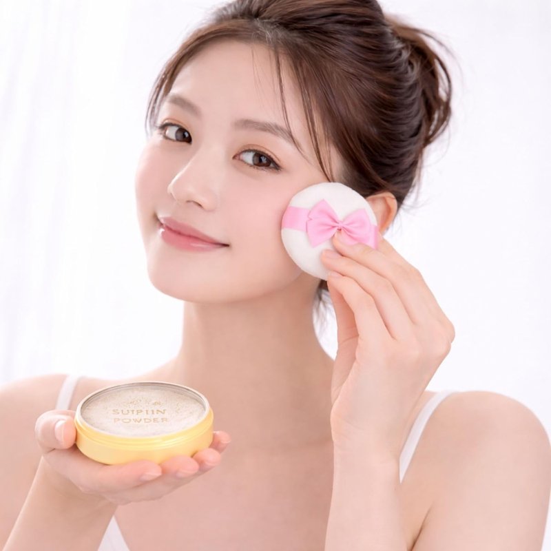 Translucent Setting Powder - Hydrating Loose Makeup Foundation with Shea Butter & Aloe Vera | Long-Lasting Finish