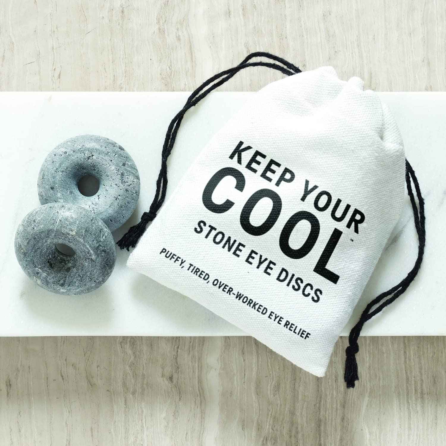 Santa Barbara Design Studio Pure Design Cooling Stone Eye Orbits Gift Set, 1-Pair, Soapstone