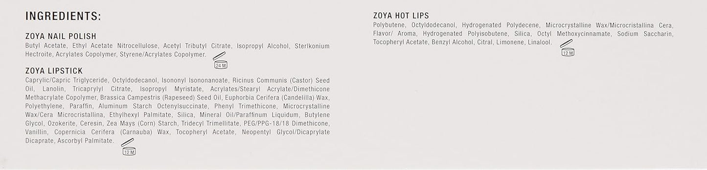 Zoya Nail Polish Quad Set - Vibrant Colors for Stunning Manicures | 4-Piece Collection