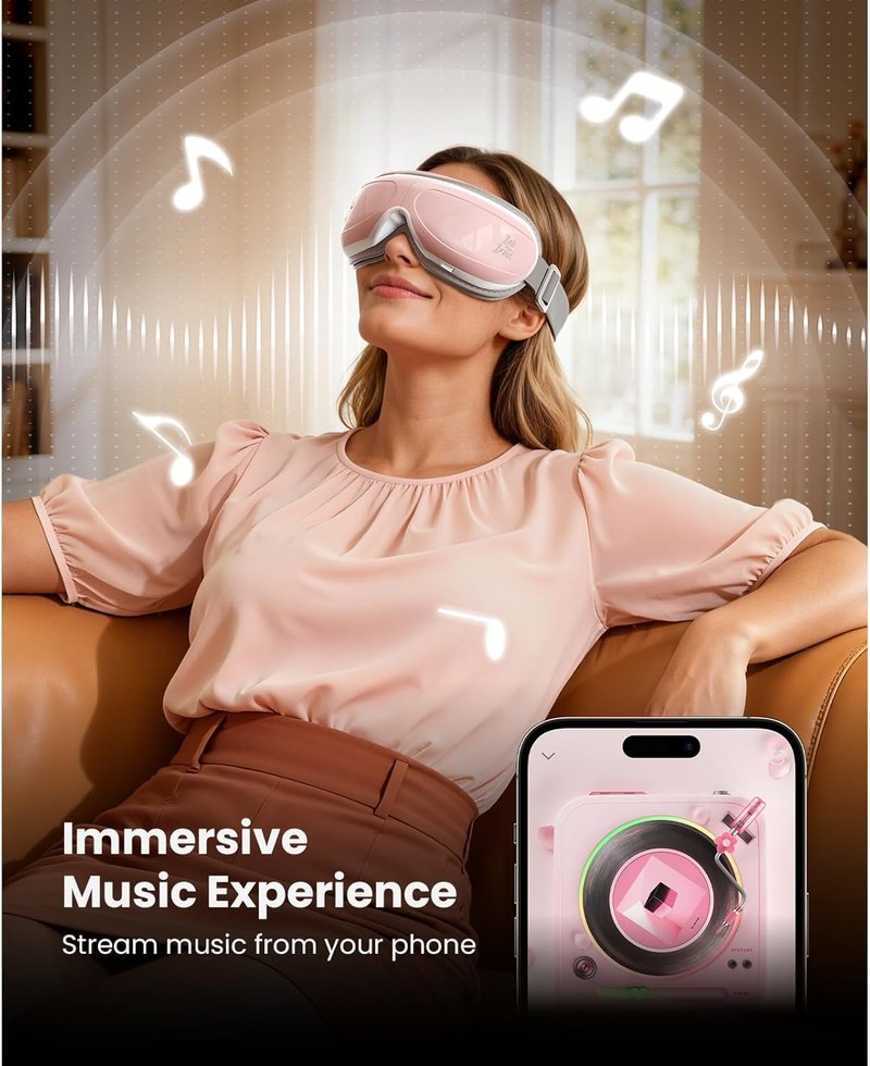 BOB AND BRAD Eye Massager - Heated EyeOasis for Dry Eyes & Headache Relief | Warm Compress for Stress Relief