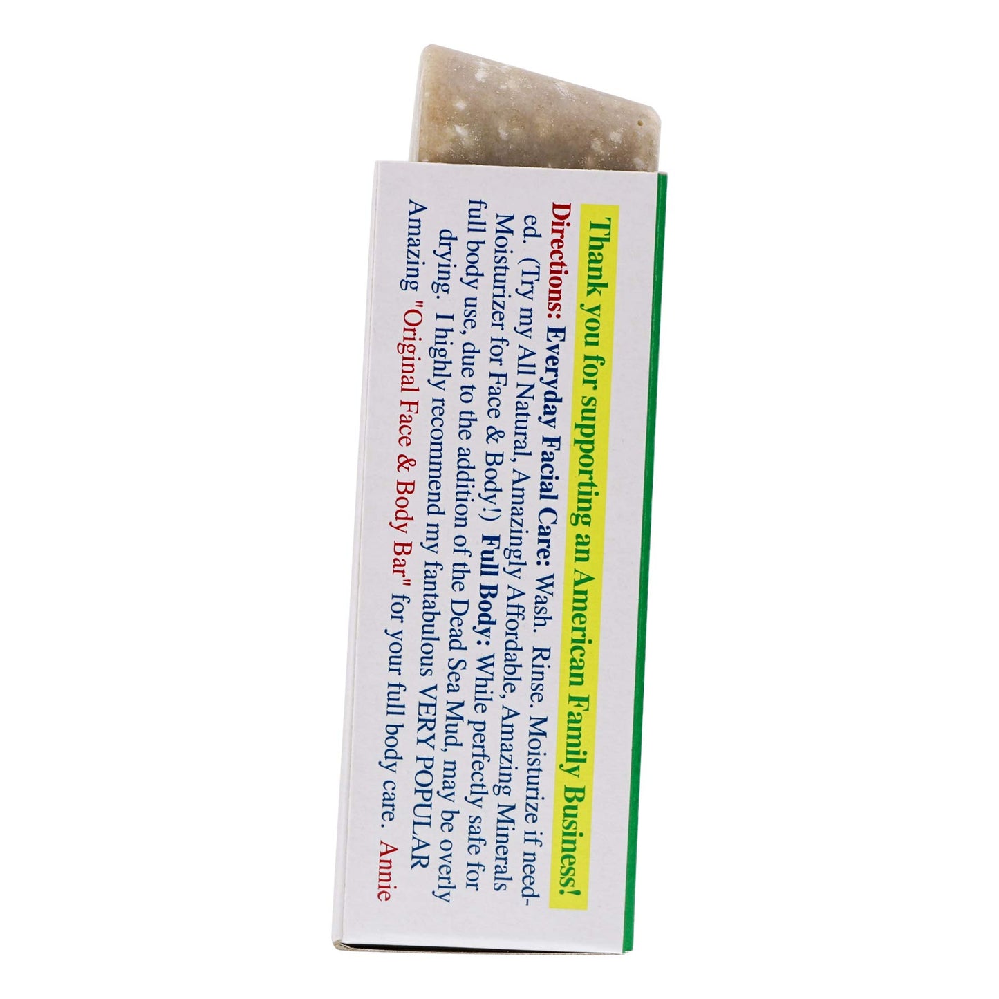 Dead Sea Warehouse - Dead Sea COMBO Facial Care Bar - Face Soap for Women and Men - Clarifying Dead Sea Mud & Salt Soap for Combination Skin, Handmade & Unscented, 3.5 oz - 4 Pack