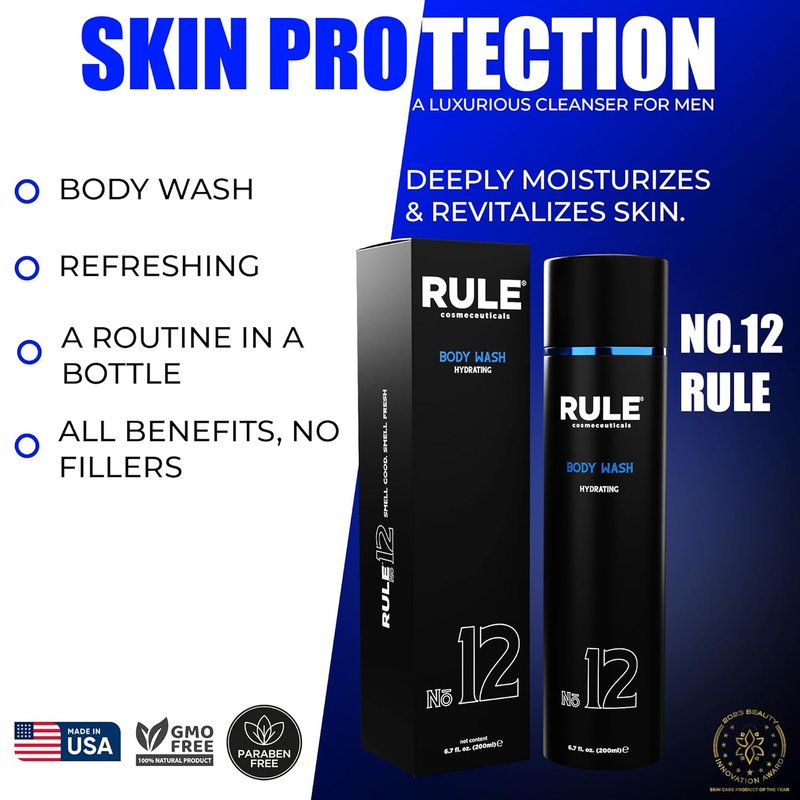 Men's Body Wash - Hydrating Shower Gel with Shea Butter & Aloe Vera | 200 mL